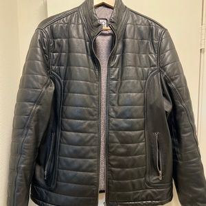 Pino Porto Quilted Lambskin Leather Jacket